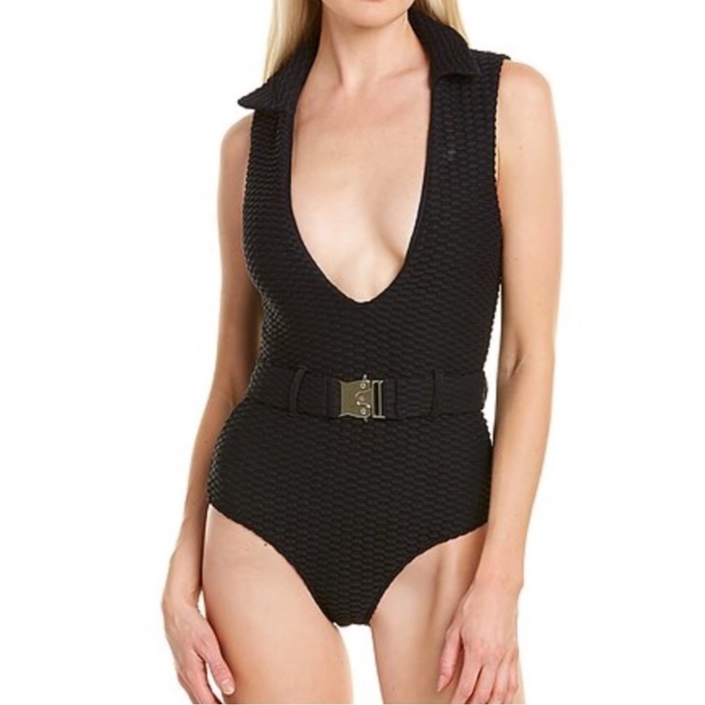 NWT Devon Windsor Stella Black One Piece Swimsuit | XL (10/12)
